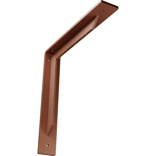 Ekena Millwork Stockport Steel Bracket, Hammered Copper 2"W x 12"D x 12"H BKTM02X12X12STHCO - main